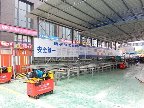 钢筋锯切套丝生产线